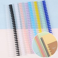 5/10Pcs Loose Leaf Binder Rings Binding Spines 30-Hole Plastic Comb Binding Spines for Teacher Student Business Notebook File