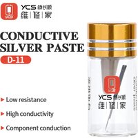 YCS-D11 Conductive Silver Paste High Conductivity Strong Adhesion Low Resistance for Electronic Component Conduction Repair Tool