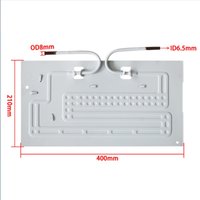 1PCS Refrigerator flat plate evaporator Plate cooling freezer aluminum plate with capillary for freezer refrigerated accessories