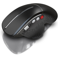 Wireless Ergonomic Vertical Mouse USB Wireless Mouse Side Roller Slient Click Mouse for Computer Laptop