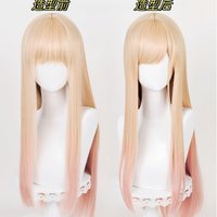 My Dress-Up Darling Marin Kitagawa Cosplay Wig New T-Color Gradient Style High Temp Fiber Breathable Rose Net Cap