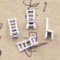 30pcs Charms 3D chair stool 18x7x7mm Antique Silver Color Pendants DIY Crafts Making Findings Handmade Tibetan Jewelry