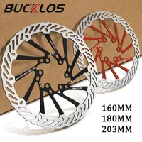 BUCKLOS Ultralekki rower MTB hydrauliczny wirnik hamulca tarczowego 160/180/203mm górski rower szosowy tarcza hamulcowa z 6 darmowymi śrubami