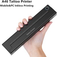 Bluetooth Inkless Tattoo Printer Portable Tattoo Stencil Printer Wireless A4 Thermal Printer Compatible with Phone Tablet PC