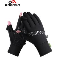 AliExpress nofoxo NOFOXO Full Fingers Gloves Winter Warm Touchscreen Two-finger Flip Gloves Waterproof Windproof Anti-Slip Running Cycling Skiing
