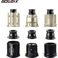 GOLDIX Bicycle Hub Adapter with QR/THRU End Cap HG/XD/MS Bicycle Hub Body for MTB/Road Bike Freehub