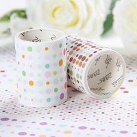 Mr.Paper 6 Rolls/Box Colorful Dot Washi Tape Set, Cute Polka Dot Decorative Tape for Journal Scrapbooking DIY Gift