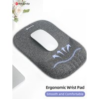 EXCO Silicone Wrist Rest Mouse Pad Large Non-Slip PU Base Ergonomic Support Mousepad for Office Pain Relief Laptop Computer Home