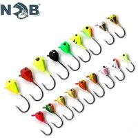 NGB 5PCS Winter Fishing Lure Jig Head Hook 1g 1.5g 1.6g 2.5g 5g 3D Eyes Ice Fishing Artificial Bait Accessories