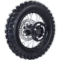 Motorcycle Rear Wheel 1.85-12 Inch With 80/100-12 Tire 190MM Brake Disc Plate Sprocket #428 For CRF KLX Kayo BSE Dirt Pit Bike