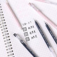 LANGUO Aesthetic Overlayable Skin Tone Gel Pen Black 3-15pcs High-Capacity Art Journaling Replacement School Supplies Stationery