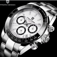 PAGANI DESIGN New Ceramic Bezel Men Quartz Wristwatches Luxurys Sapphire Glass Chronograph 100m Waterproof Stainless Watches Men image 4