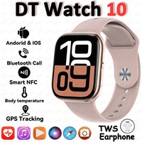 New DT Watch X Mini Smart Watch 3D Menu Video Al Voice NFC Sports Record Health Test AMOLED Women Men for IOS Android Smartwatch