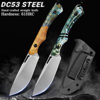 Hochwertiges DC53-Messer mit feststehender Klinge, Alltagsmesser (EDC) für Herren, Campingmesser, Outdoor-Messer für Camping, Wandern und Abenteuer.