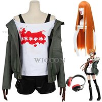 Futaba Sakura Cosplay Costume Wig Full Set Casual Coat Jacket Earphone Uniform Halloween Party Suit for Women