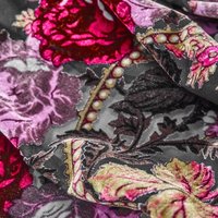 3 Colors The Peony Burnout Velvet Fabric Fabrics For Dress Diy