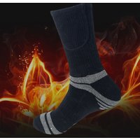 Unisex Rechargeable Heated Socks Washable Electric Thermal Socks Cozy Thickened for Outdoor Sports Skiing