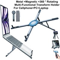 Laptop Stand For Macbook Air Pro Foldable ABS/Aluminum Vertical Notebook Stand Laptop Support Macbook Pro Tablet Phone Stand