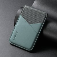 Luxury Leather Cellphone For Magsafe Magnetic Card Holder For iPhone & Samsung Galaxy Smartphon RFID Anti-Skimming Bank ID Card