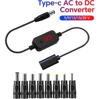 USB C to DC Power Boost Cable Type C To DC Fast Charging 5V To 12V Boost Converter Cable Adapter For Wireless Router TV BOX