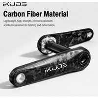 Carbon Fiber Bicycle Crankset 165mm 170mm Folding Bike Direct Mount Lightweight Crank Arm Set Cycling Parts Accessories