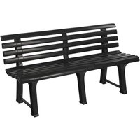 3Seater Plastic Garden Bench, Durable Outdoor Patio amp Deck Furniture, Stylish amp Comfortable Seating for Garden, Balcony, or