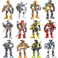 Hero Factory Star Warrior Bionicle Bausteine, Furno Evo Kombinierter Roboter-Mech Modellbausatz für Kinder, Feiertagsgeschenk