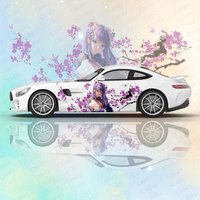 Genshin Impact Raiden Shogun Naklejki na karoserię Anime Itasha Naklejka na boczną samochodu Naklejka na karoserię Naklejka na karoserię Naklejka na karoserię