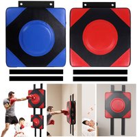 Boxing Punch Target PU Leather Square Wall Target Adjustable Height Boxing Training Sandbag Wall Sandbag for Martial Arts Karate
