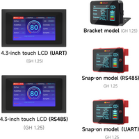 Daly BMS Accessories 3.0in LCD Screen Cable 4.3in Touch Display UART RS485 for DalyBMS Red Blue Black BMS New Version