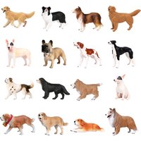 Golden Retriever Corgi Shiba Inu Bona Labrador Dog Animal Figurines Action Figure Toy Model Kids Educational Gifts Home Decor