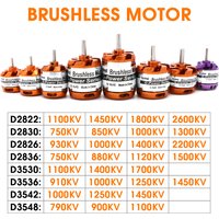 Brushless Motor 2-3S 4S 5S D2830 D2826 D3548 D3542 D3536 D3530 For RC Mini Multicopters Plane Fixed-wing Aircraft