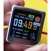 Desktop WiFi Weather Station Clock Wireless Electronic Cute Small Mini Digital Timer International Temperature Humidity Outdoor