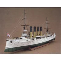 1:200 Scale Russian Cruiser Wariag Ship DIY Paper Model Kit Puzzles Handmade Toy DIY