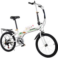 AliExpress NONE WolFAce 20 Inch Folding Variable-speed Road Bicycle For Adults Ultra-light Convenient Aluminium Alloy Folding Leisure Bicycle