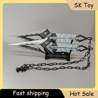 16cm/22cm Valorant Kuronami No Yaiba Game Melee Knife Toy Sword Metal Crafts Room Decorations Gifts Send Display Stand