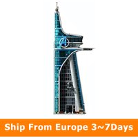 Zestaw Klocków Avengers Tower Klasyczna Bitwa na Wieży Scena Uliczna z Klocków Puzzle Zabawka Prezent na Boże Narodzenie Prezent Urodzinowy