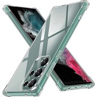 For Samsung S25 Ultra Case Samsung Galaxy S21 S22 S23 S24 fe S25 Plus S 25 Ultra Cover Thick Shockproof Clear Silicone Cases