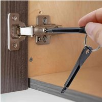 AliExpress NONE Keychain-Mounted Mini Repair Kit: 3-Piece Screwdrivers + Wrench for On-the-Go Bike & Motorcycle Fixes