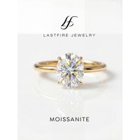 Fashion 1-2 Carat Brilliant Oval Moissanite Diamond Engagement Wedding Rings for Women 925 Sterling Silver Fine Jewelry
