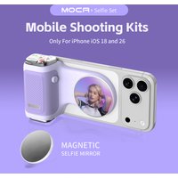 COMITOK MOCA iPhone Camera Shooting Aid ,Rechargeable Remote,DSLR-Grade Focus Lock,Ergonomic Design+Optional Fill Light/Mirror