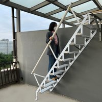 Modern Stainless Steel Folding Staircase,Customized products, prices are negotiable, please do not place an order directly.