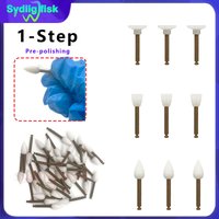 40 Teile/schachtel Dental Polieren Tassen Punkte Scheiben Schleifen Köpfe Zähne Polierer RA Schaft Verbund Polieren 1-Schritt Finishing system