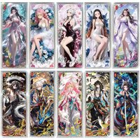 Douqu 4 Anime Demon Slayer Diamond Cards Kanroji Mitsuri Uzui Tengen Collection Cards Christmas Birthday Gifts Children's Toys
