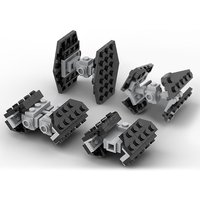 MOC Space Mini Tie fighter Combination Building Blocks Model For Children Boys Educational Toy Christmas Gift 136pcs