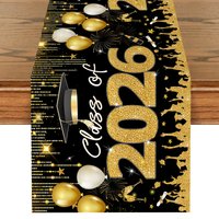 Class of 2026 Table Runner Happy Graduation Table Cover Congrats Grad Table Decor Kitchen Dining Home Decor Graduation Party