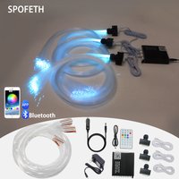 1/3 head rainbow light source split type starry sky ceiling modification, Bluetooth controlled fiber optic starry sky light