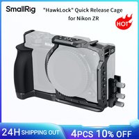SmallRig ZR "HawkLock" Quick Release Cage for Nikon ZR with Cable Clamp Silicone Handle Built-in Arca-Swiss Quick Release Plate