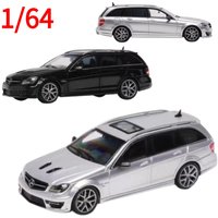 KingModel Diecast 1:64 Mercedes-Benz C63 AMG Estate S204 Car Model Benz Play Vehicles Collectible Model Cars Toys for Boys Gift