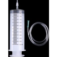 500ml CC Syringe injector Clear Plastic Large Disposable Syringe with Hose Tube